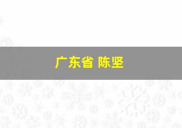 广东省 陈坚